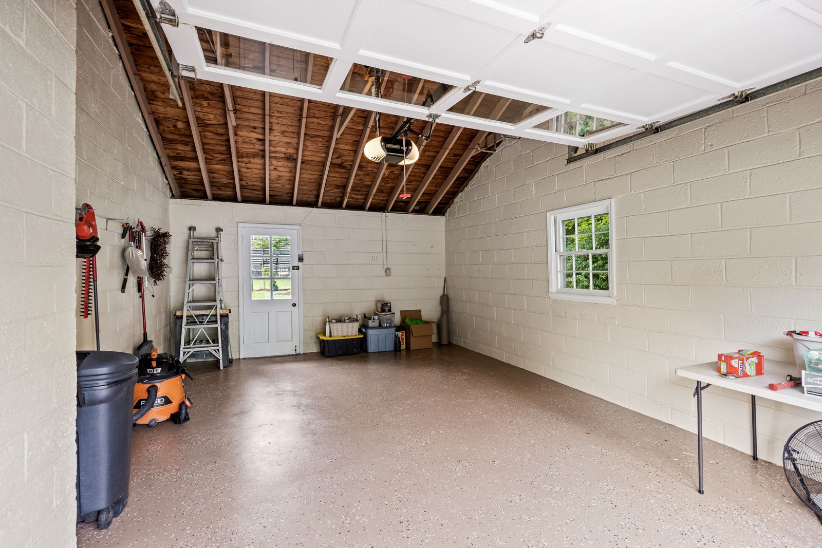 Attached garage