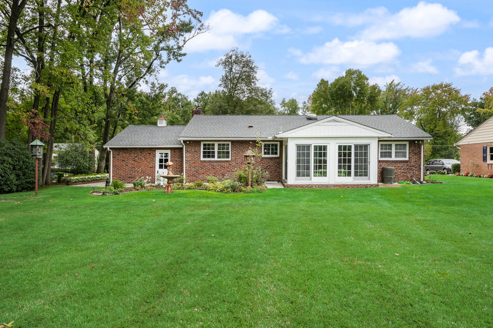 Back of the house and lawn